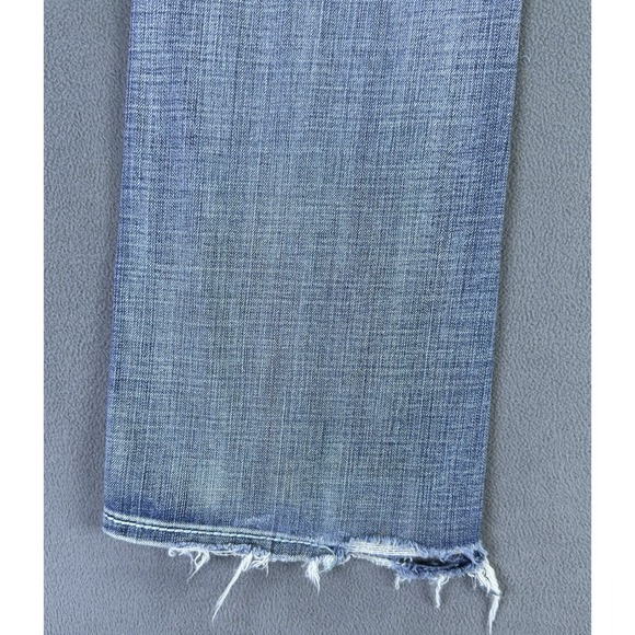 Rock and Roll Jeans 29 Blue Original Low Rise Bootcut Flare Distressed Bling Y2K - Picture 7 of 14